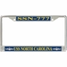 USS North Carolina SSN-777 License Plate Frame