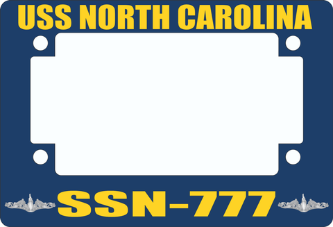 USS North Carolina SSN-777 Motorcycle Frame
