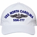 USS North Carolina SSN-777 with Dolphins Unstructured Dad Cap