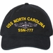 USS North Carolina SSN-777 with Dolphins Unstructured Dad Cap