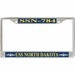 USS North Dakota SSN-784 License Plate Frame