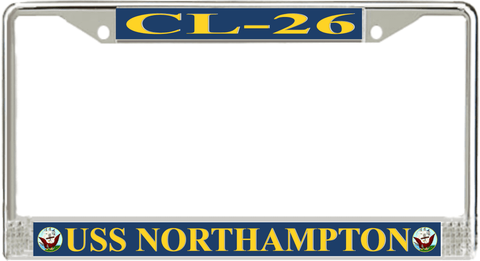 USS Northampton CL-26 License Plate Frame