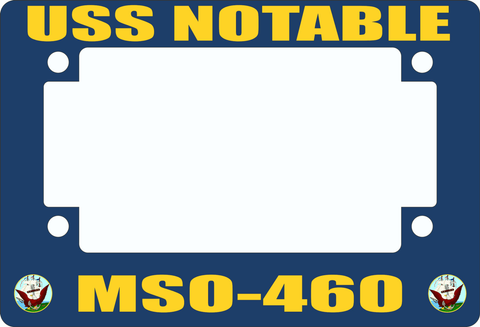 USS Notable MSO-460 Motorcycle Frame