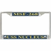 USS Nucleus MSF-268 License Plate Frame