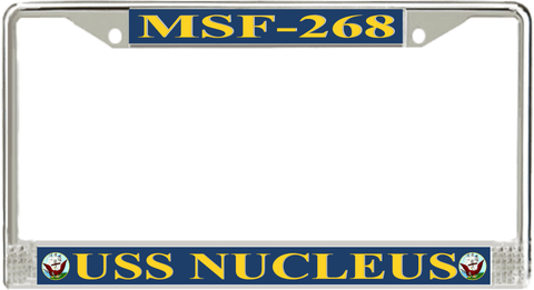 USS Nucleus MSF-268 License Plate Frame