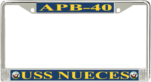 USS Nueces APB-40 License Plate Frame