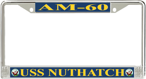 USS Nuthatch AM-60 License Plate Frame