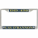 USS O'Bannon DD-450 License Plate Frame