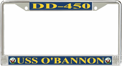 USS O'Bannon DD-450 License Plate Frame