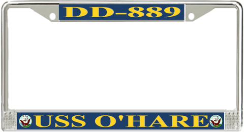 USS O'Hare DD-889 License Plate Frame