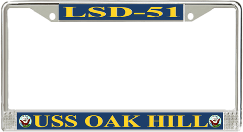 USS Oak Hill LSD-51 License Plate Frame