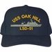 USS Oak Hill LSD-51 Ship Custom Embroidered Cap