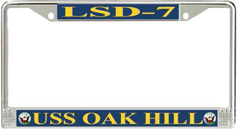 USS Oak Hill LSD-7 License Plate Frame