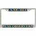 USS Observer AM-461 License Plate Frame