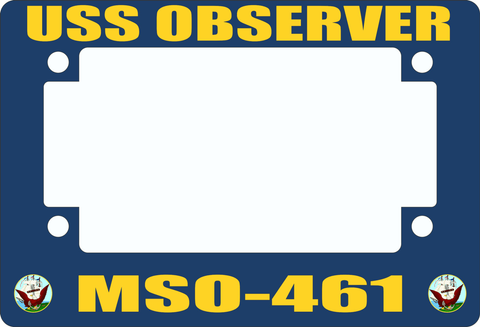 USS Observer MSO-461 Motorcycle Frame