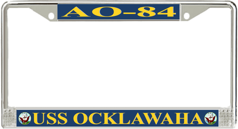 USS Ocklawaha AO-84 License Plate Frame