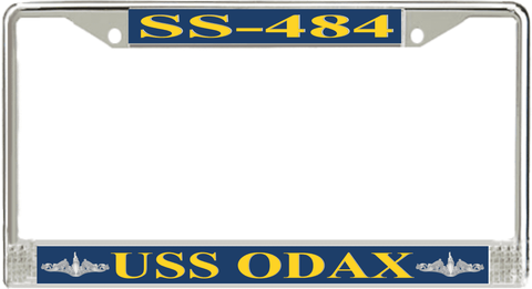 USS Odax SS-484 License Plate Frame