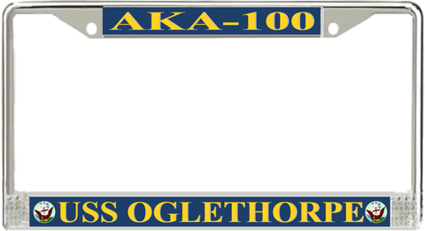 USS Oglethorpe AKA-100 License Plate Frame