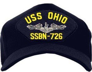 USS Ohio SSBN-726 (Silver Dolphins) Emblematic Cap