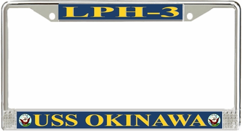 USS Okinawa LPH-3 License Plate Frame