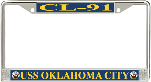 USS Oklahoma City CL-91 License Plate Frame