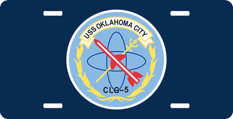 USS Oklahoma City CLG-5 License Plate
