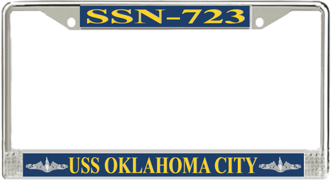 USS Oklahoma City SSN-723 License Plate Frame
