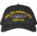USS Oklahoma City SSN-723 with Dolphins Custom Embroidered Cap