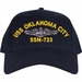 USS Oklahoma City SSN-723 with Dolphins Custom Embroidered Cap