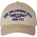 USS Oklahoma City SSN-723 with Dolphins Unstructured Dad Cap