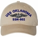 USS Oklahoma SSN-802 with Dolphins Unstructured Dad Cap