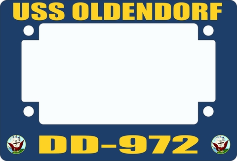 USS Oldendorf DD-972 Motorcycle Frame