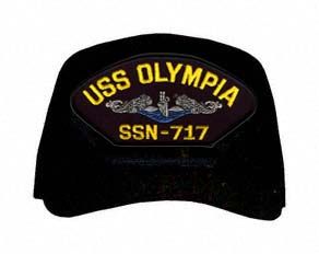 USS Olympia SSN-717 Blue Water ( Silver Dolphins ) Submarine Enlisted Cap