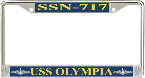 USS Olympia SSN-717 License Plate Frame