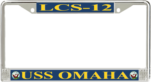 USS Omaha LCS-12 License Plate Frame
