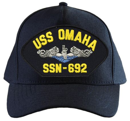 USS Omaha SSN-692 Blue Water ( Silver Dolphins ) Submarine Enlisted Cap