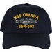 USS Omaha SSN-692 Dolphins Embroidered Cap
