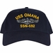 USS Omaha SSN-692 Dolphins Embroidered Cap
