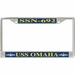 USS Omaha SSN-692 License Plate Frame