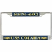 USS Omaha SSN-692 License Plate Frame