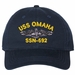 USS Omaha SSN-692 with Dolphins Unstructured Dad Cap