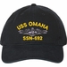 USS Omaha SSN-692 with Dolphins Unstructured Dad Cap
