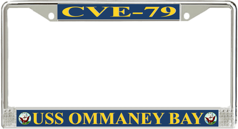 USS Ommaney Bay CVE-79 License Plate Frame