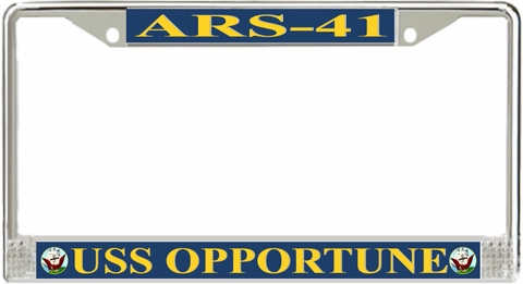 USS Opportune ARS-41 License Plate Frame