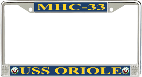 USS Oriole MHC-33 License Plate Frame