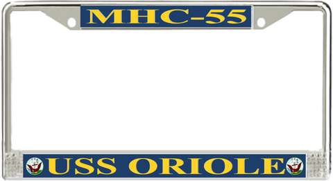 USS Oriole MHC-55 License Plate Frame