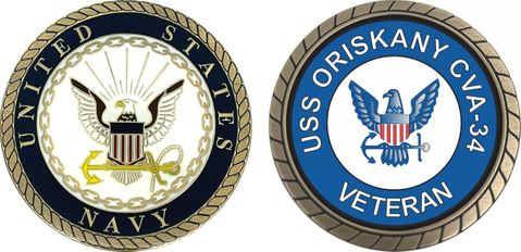 USS Oriskany CVA-34 Veteran Challenge Coin