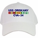 USS Oriskany CVA-34 with Vietnam Service Ribbons Embroidered Cap