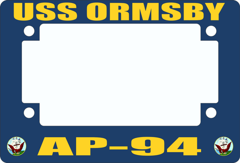 USS Ormsby AP-94 Motorcycle Frame