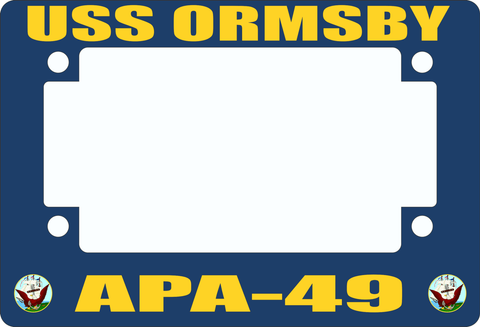 USS Ormsby APA-49 Motorcycle Frame